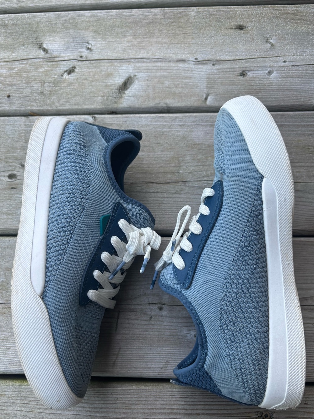 Women's 7 Vessi Vessis Weekend 1.5 Blue Waterproof Sneakers Running Shoes - Picture 3 of 13